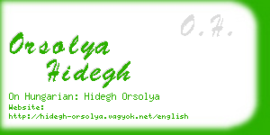 orsolya hidegh business card